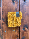 Scrappy Coffee Cozy (Mustard Yellow)