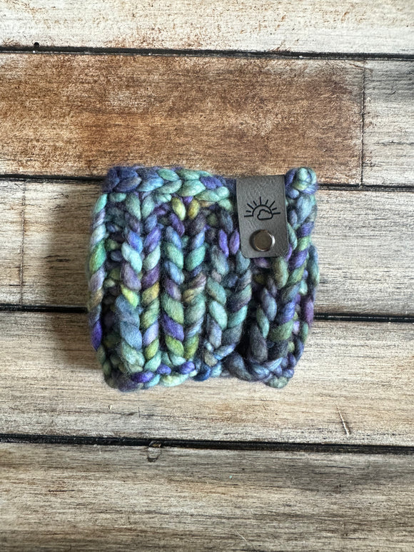 Scrappy Coffee Cozy (Verde Azul)