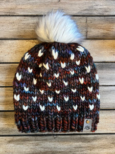 Heart Spring Beanie (Marte and Natural)