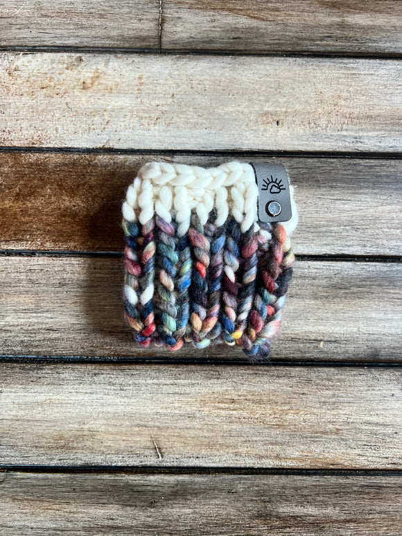 Scrappy Coffee Cozy (Natural and Candy Cane)