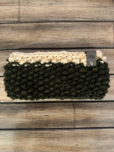 Northern Ear Warmer (Olive and Ivory)