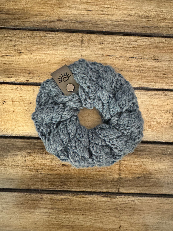 Knit Scrunchie (Crater Lake)