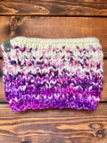 The Appel Cowl Child Size (Blueberry Cream and Hollyhock)
