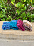 Scrappy Coffee Cozy (Azules and Teal Feather)