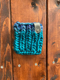 Scrappy Coffee Cozy (Azules and Teal Feather)