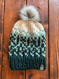The Sunrise Hat (Forest Green, Eucalyptus Green and Ivory White)