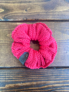 Knit Scrunchie (Coral Crush)